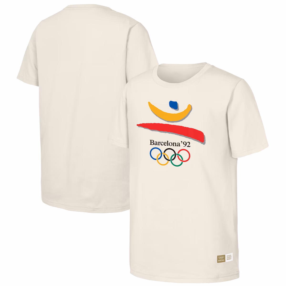 Men's Natural 1992 Barcelona Games Olympic Heritage T-Shirt 1 Men's Natural 1992 Barcelona Games Olympic Heritage T-Shirt