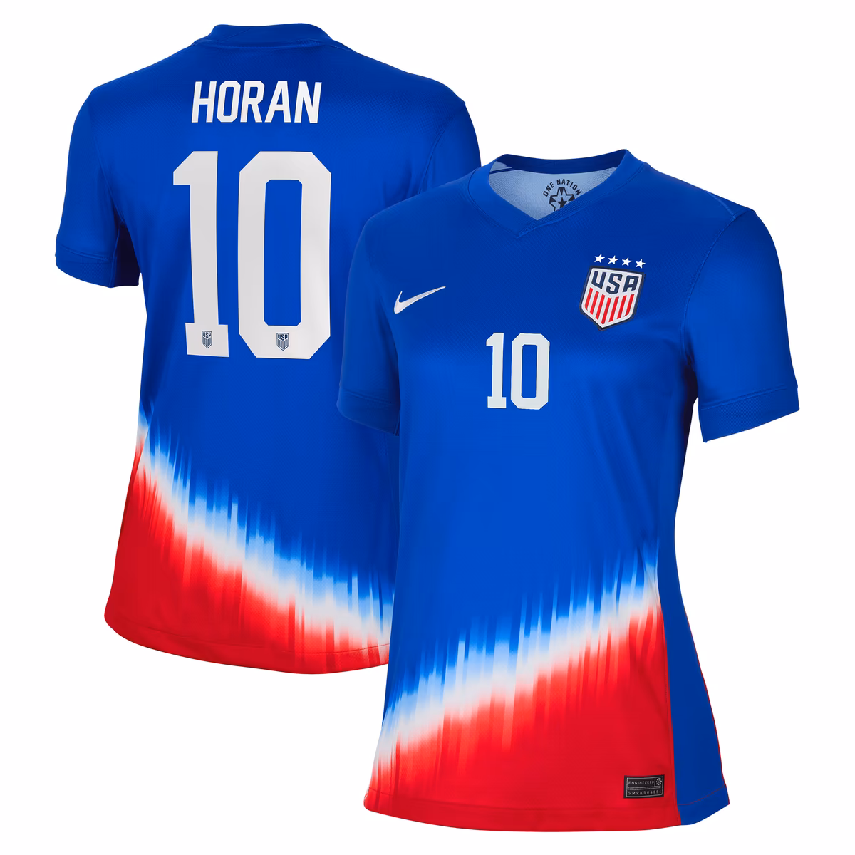 Women's Nike Lindsey Horan Royal USWNT 2024 Away Stadium Replica Player Jersey