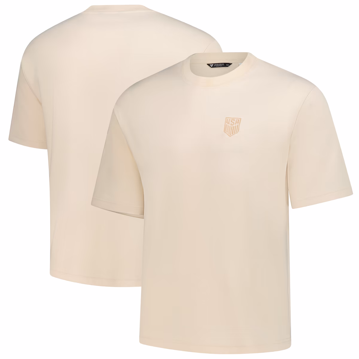 Unisex Levelwear  Khaki USMNT Luxe Signature Knit T-Shirt