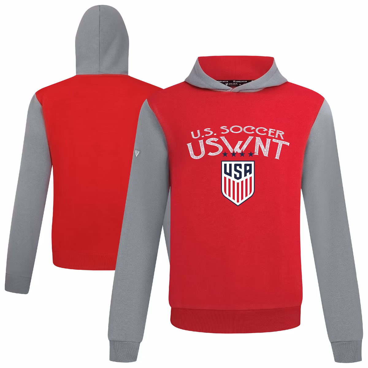 Men's Levelwear Red USWNT Ultimate Mission Pullover Hoodie 3 Men's Levelwear Red USWNT Ultimate Mission Pullover Hoodie