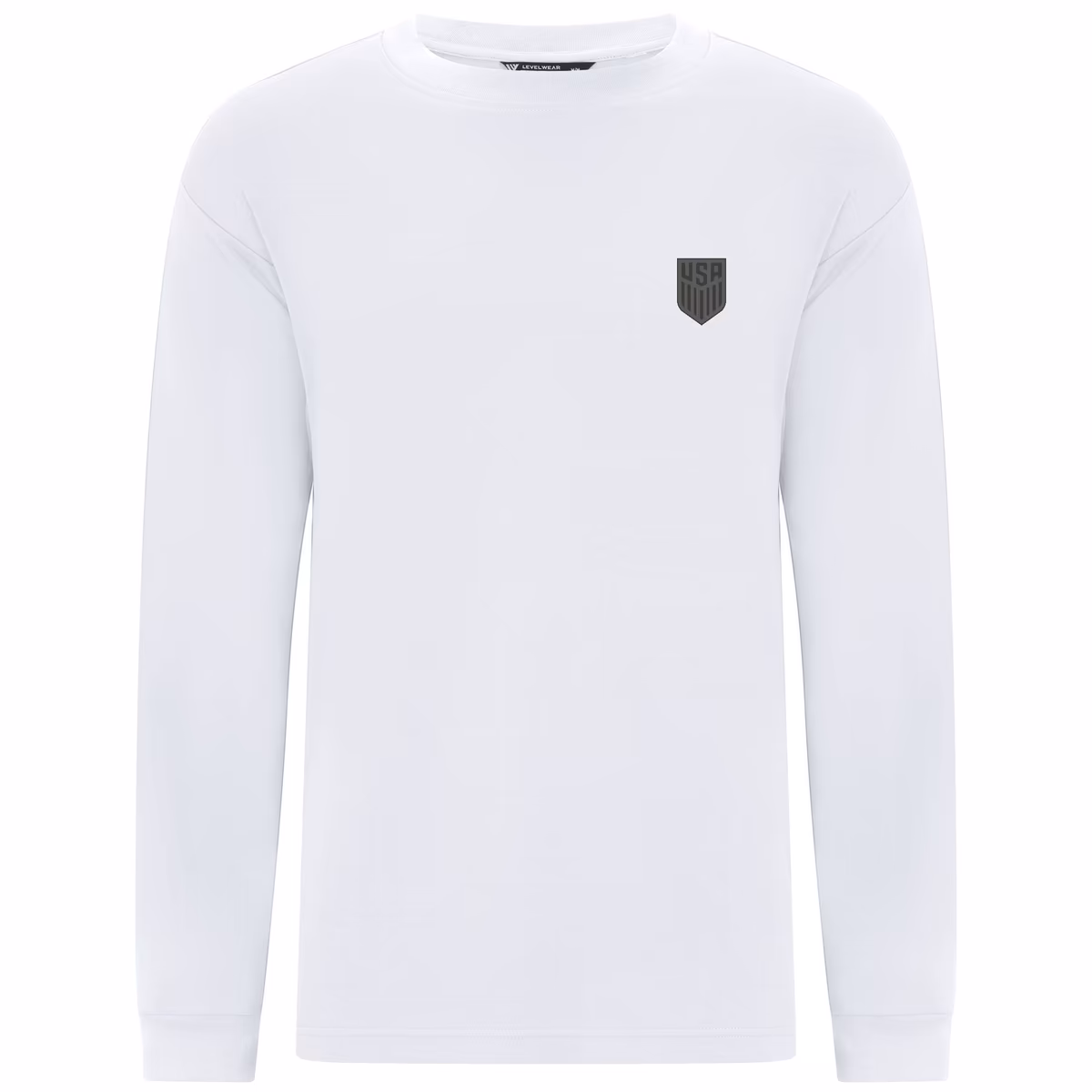 Men's Levelwear  White USMNT Luxe Signature Long Sleeve T-Shirt