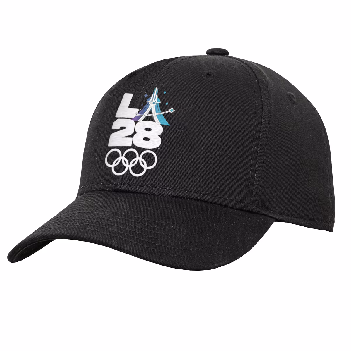 Men's Black LA28 Summer Olympics Space Travel Adjustable Hat