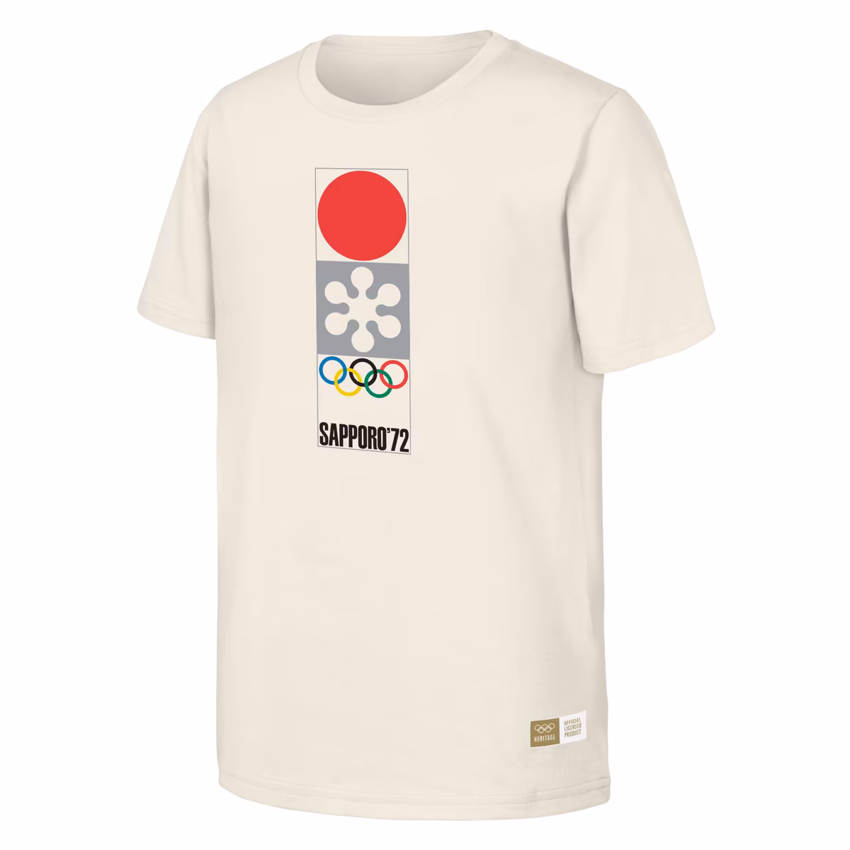 Men's Natural 1972 Sapporo Games Olympic Heritage T-Shirt 2 Men's Natural 1972 Sapporo Games Olympic Heritage T-Shirt