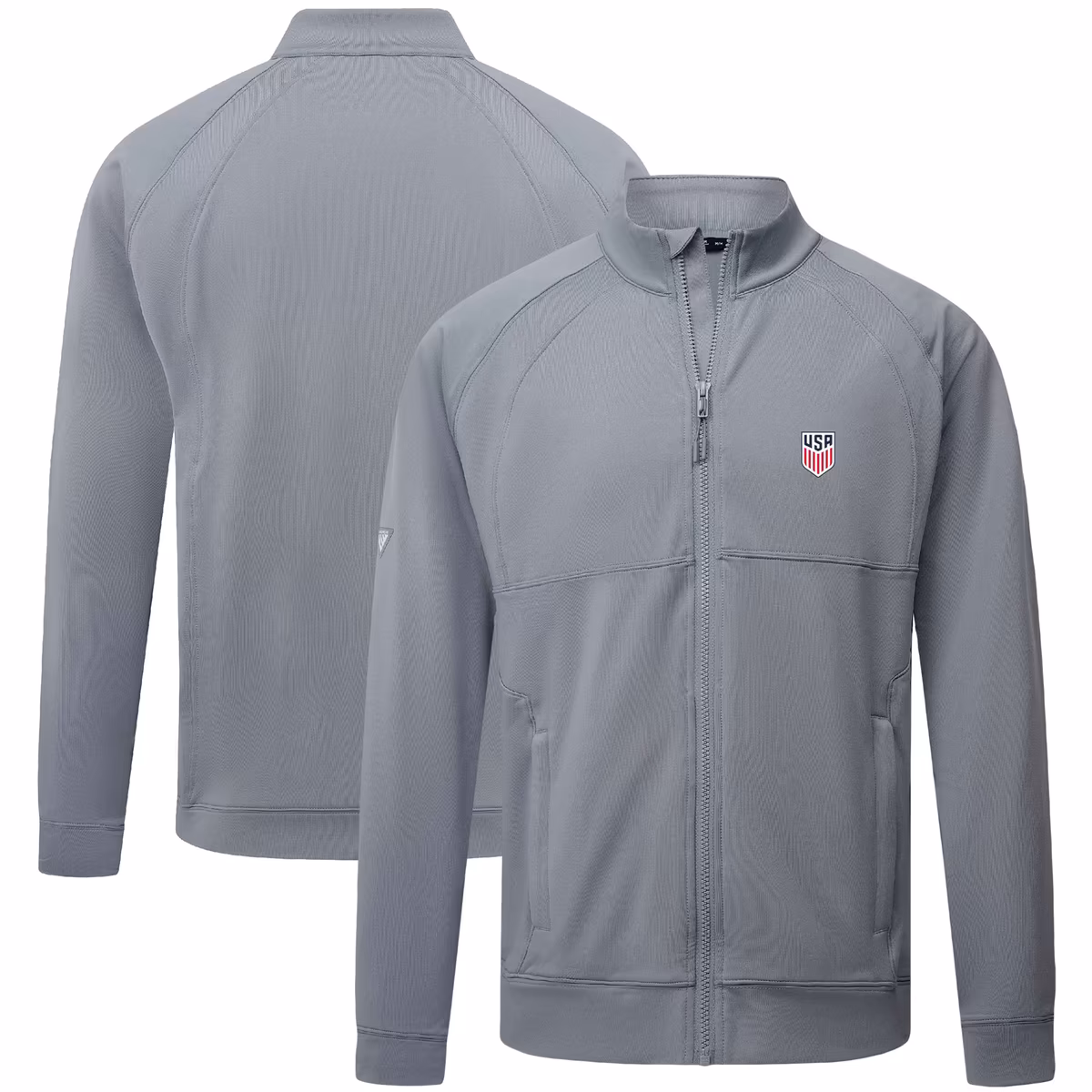 Men's Levelwear Gray USMNT Form Full-Zip Jacket