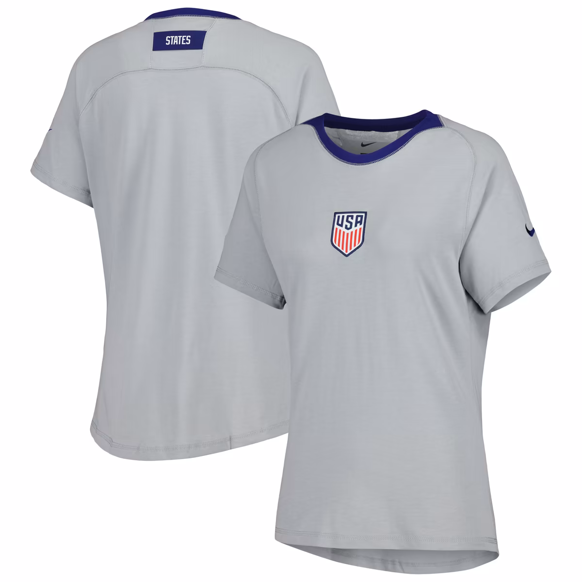 Women's Nike Gray USMNT Travel Raglan T-Shirt 5 Women's Nike Gray USMNT Travel Raglan T-Shirt