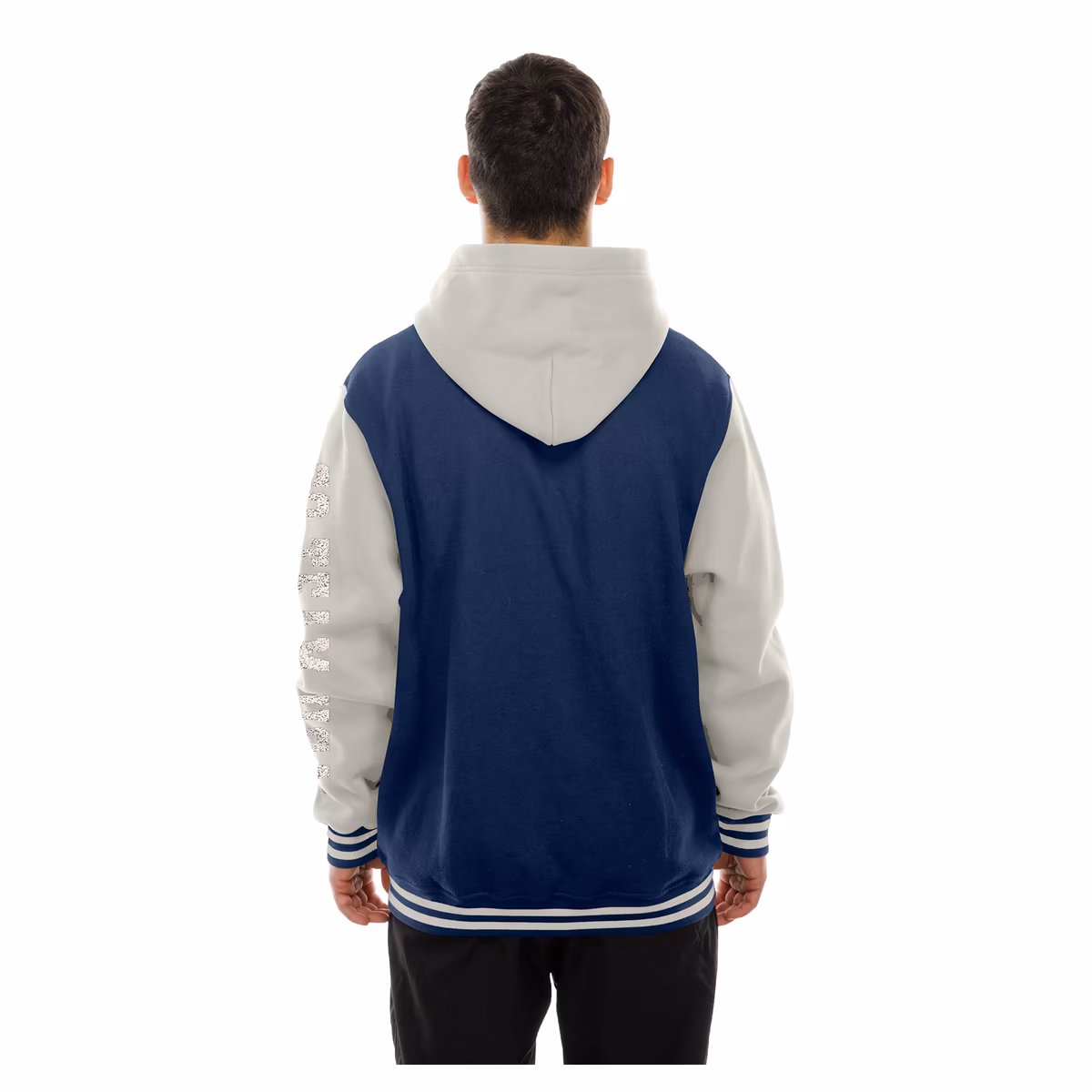 Men's New Era Navy Team USA Snap-Front Varsity Jacket 2 Men's New Era Navy Team USA Snap-Front Varsity Jacket