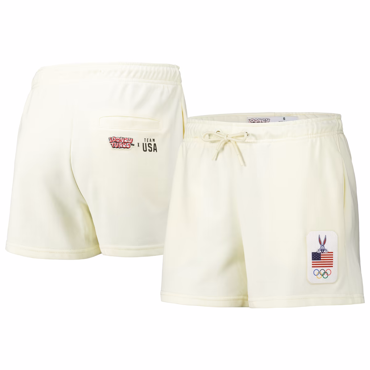 Women's Freeze Max Cream Team USA Looney Tunes Fleece Club Shorts