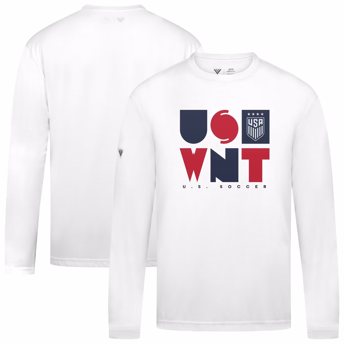 Men's Levelwear White USWNT Anthem Long Sleeve T-Shirt 8 Men's Levelwear White USWNT Anthem Long Sleeve T-Shirt