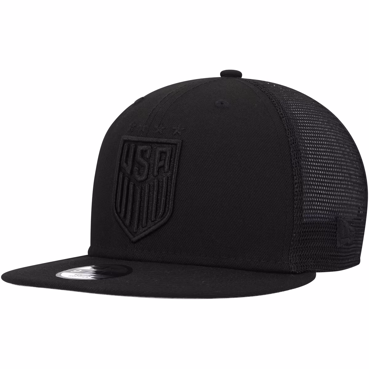 Youth New Era Black USWNT Classic 9FIFTY Trucker Snapback Hat