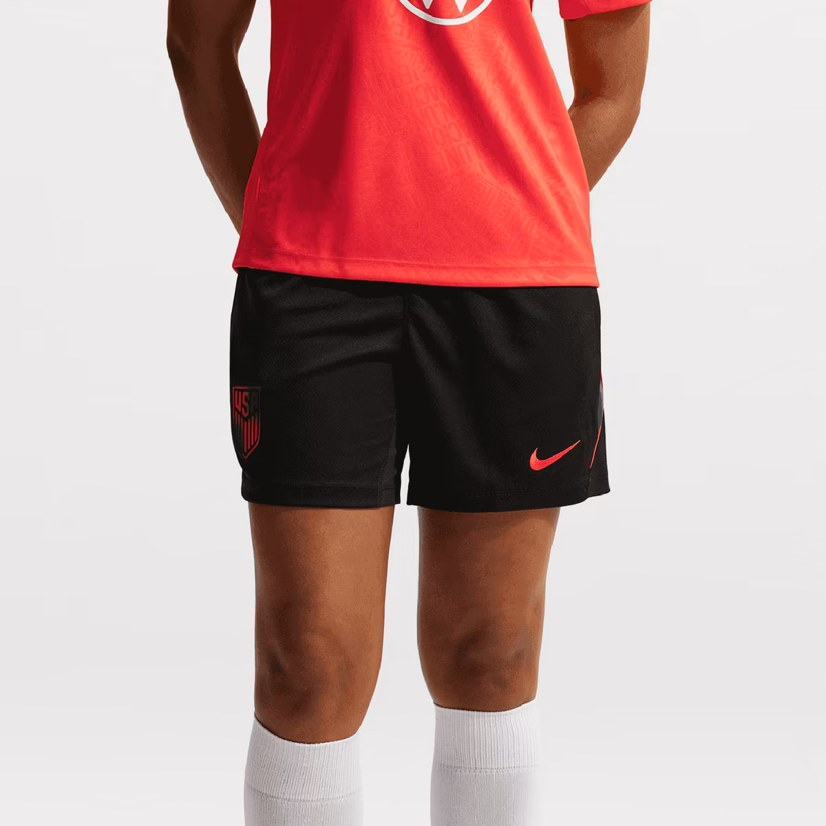 Women's Nike Black USMNT 2026 Strike Dri-FIT Shorts 1 Women's Nike Black USMNT 2026 Strike Dri-FIT Shorts