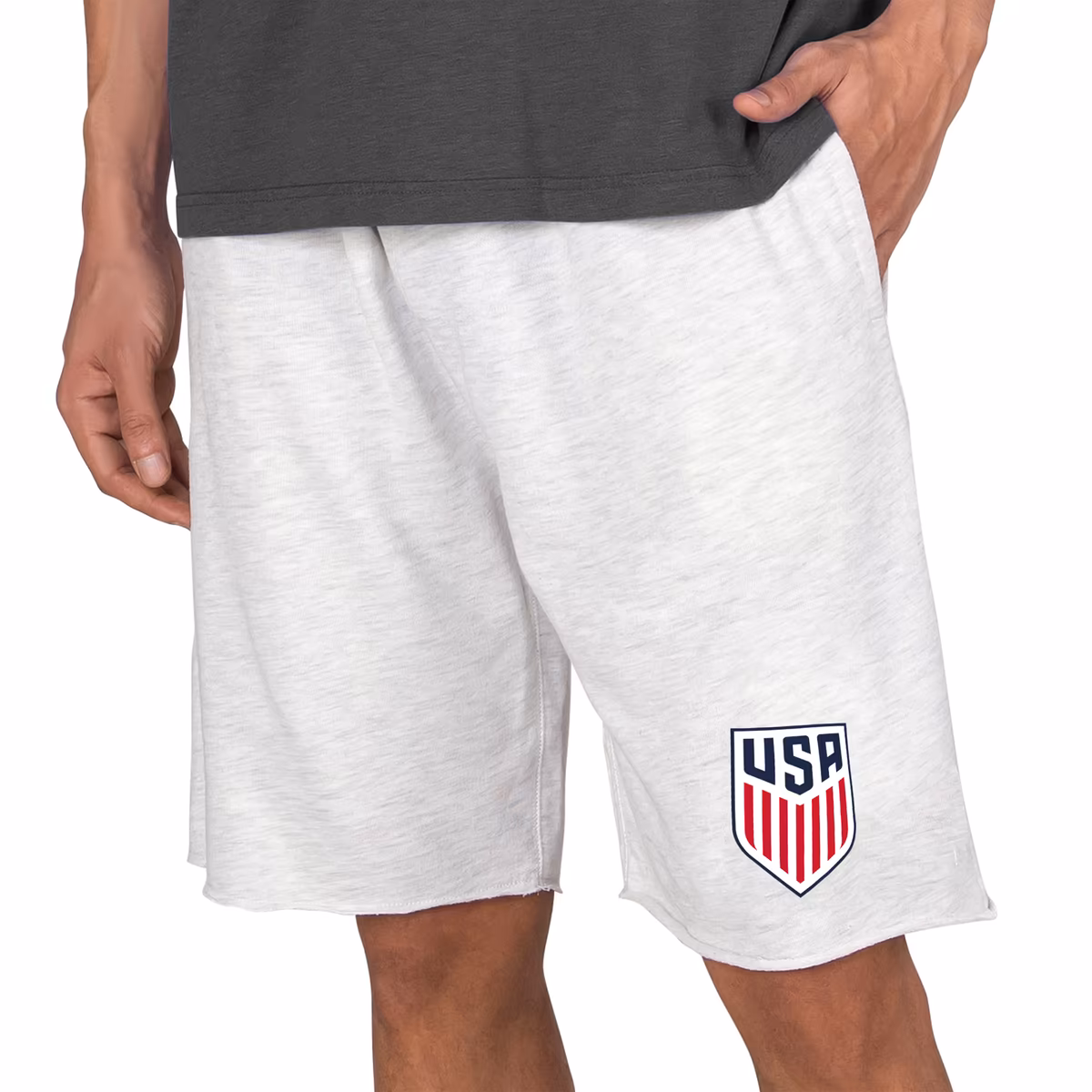 Men's Concepts Sport Oatmeal USMNT Mainstream Terry Shorts 10 Men's Concepts Sport Oatmeal USMNT Mainstream Terry Shorts