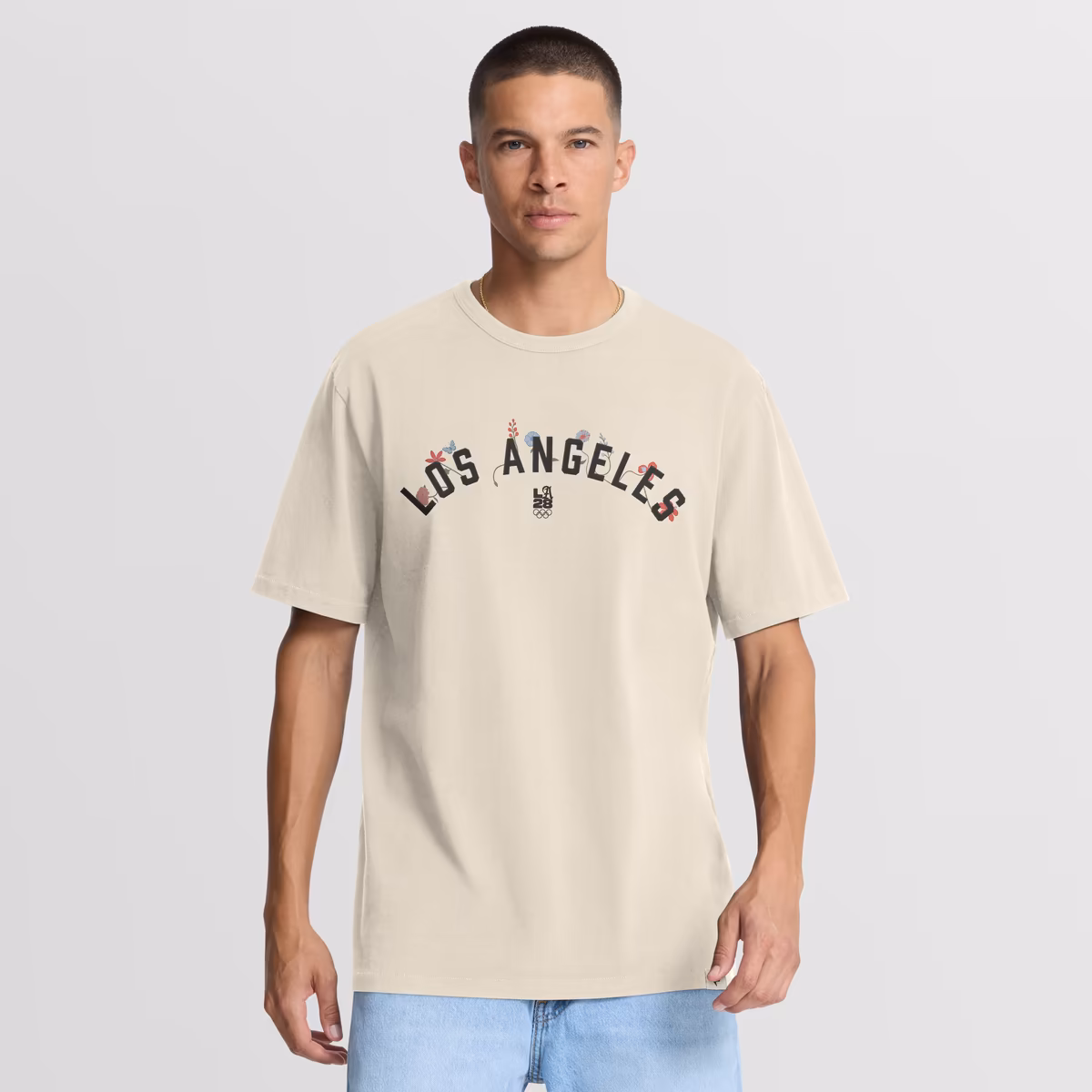 Men's Fanatics Cream LA28 Summer Olympics Bloom T-Shirt