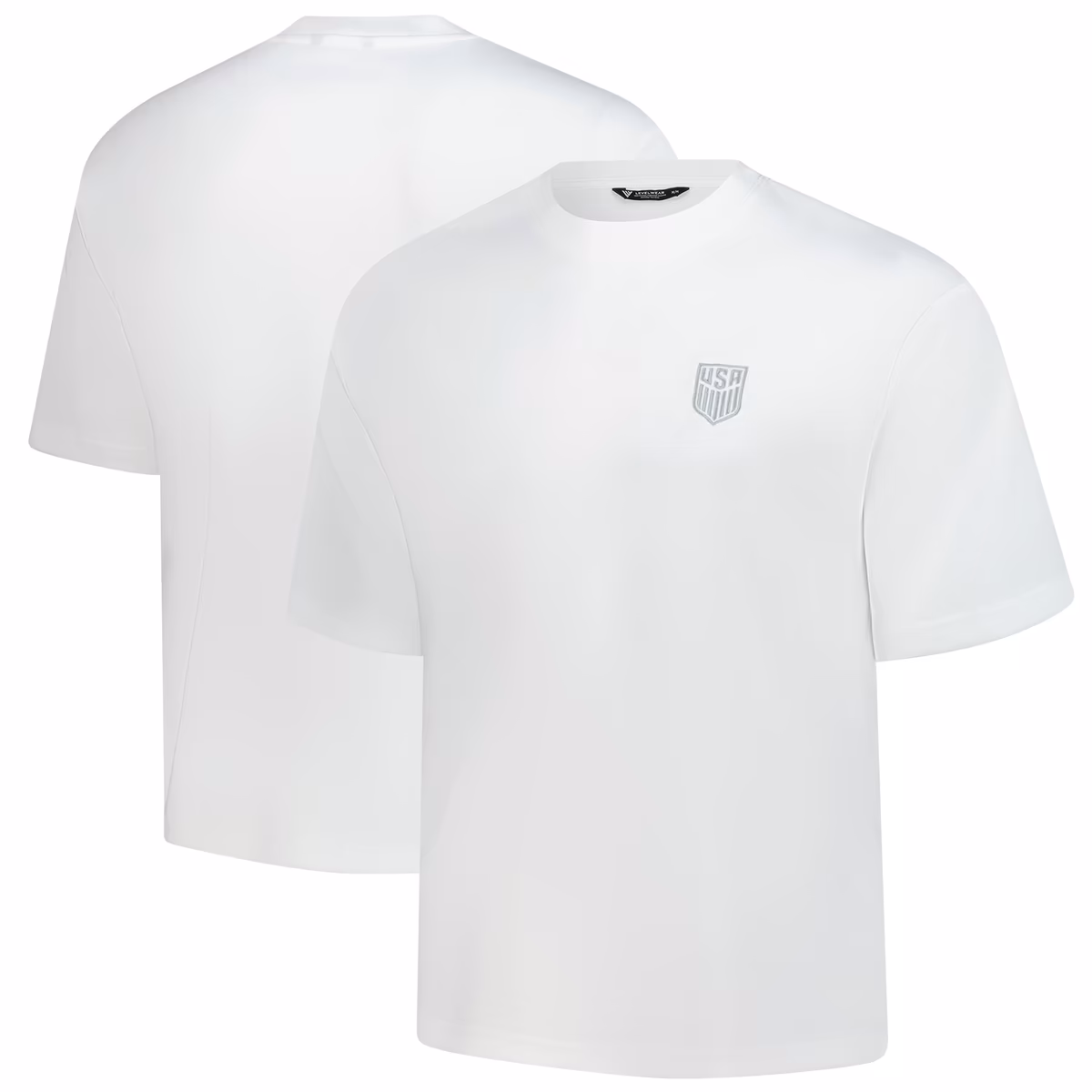 Unisex Levelwear  White USMNT Luxe Signature Knit T-Shirt