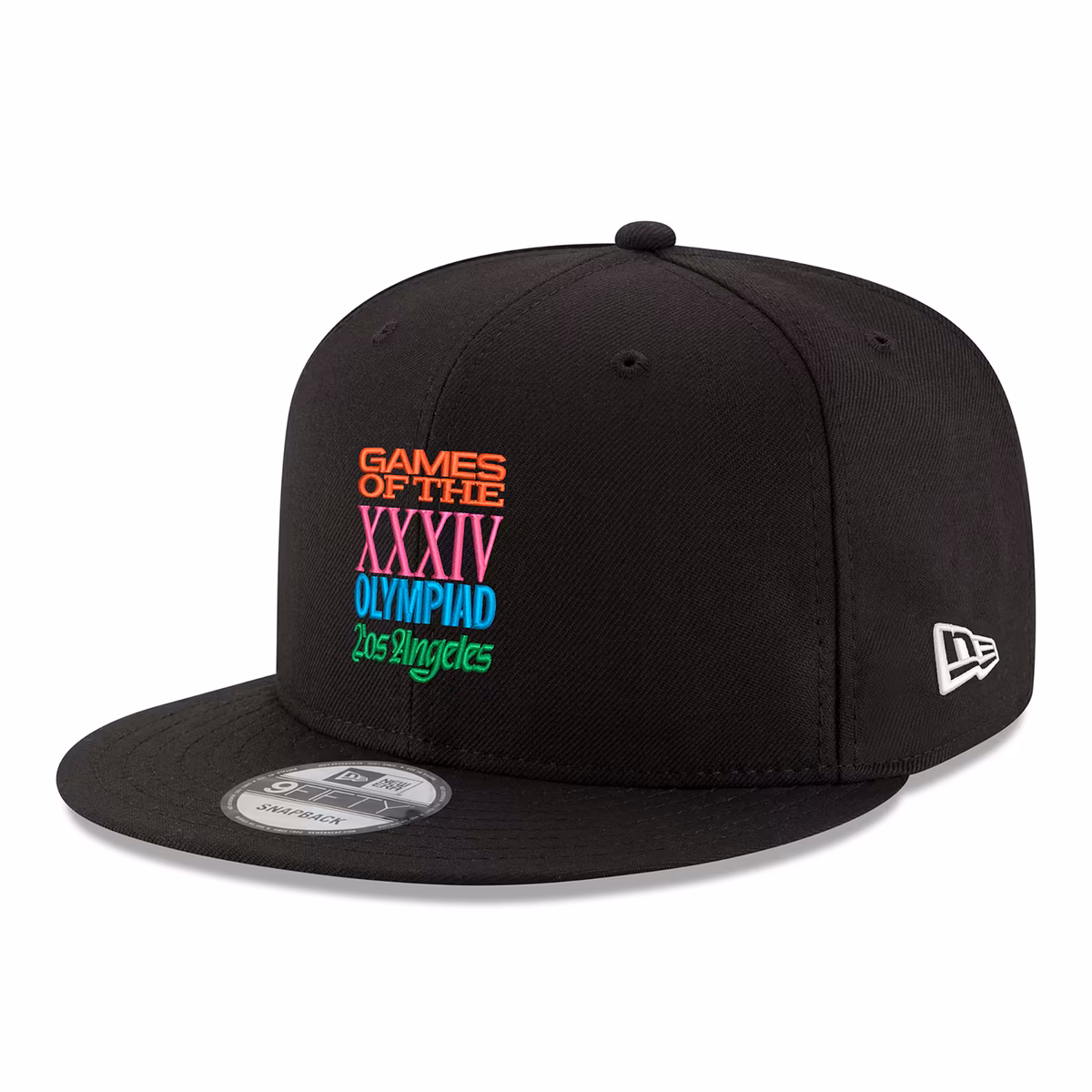 Men's New Era Black LA28 Superbloom Collection 9FIFTY Snapback Hat