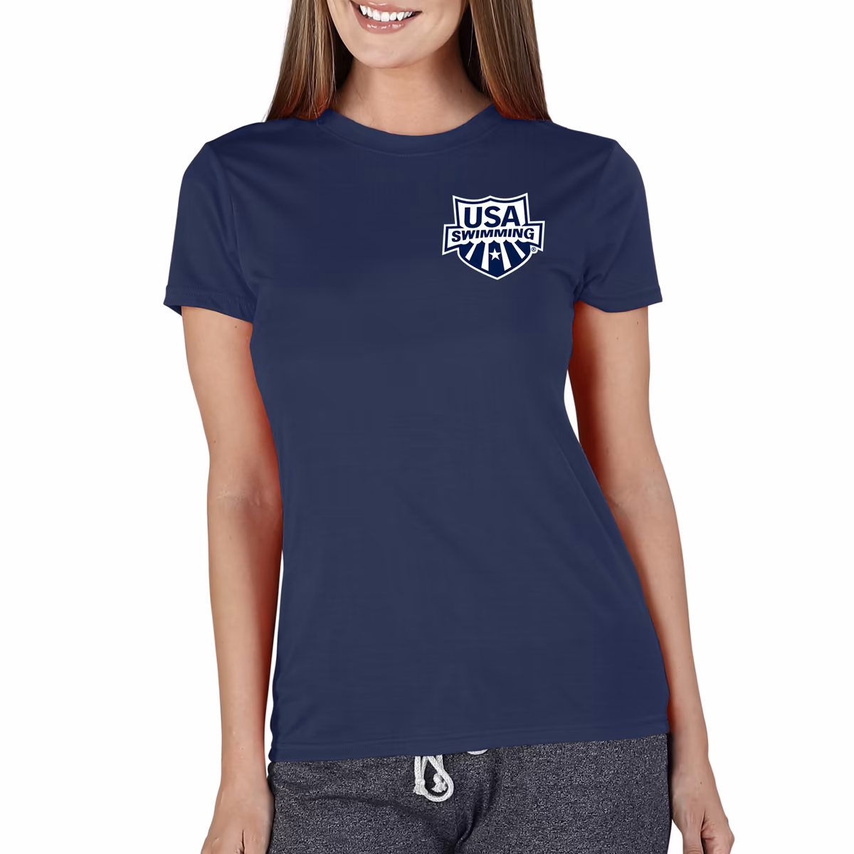 Women's Concepts Sport Navy USA Swimming Marathon Knit Top 1 Women's Concepts Sport Navy USA Swimming Marathon Knit Top