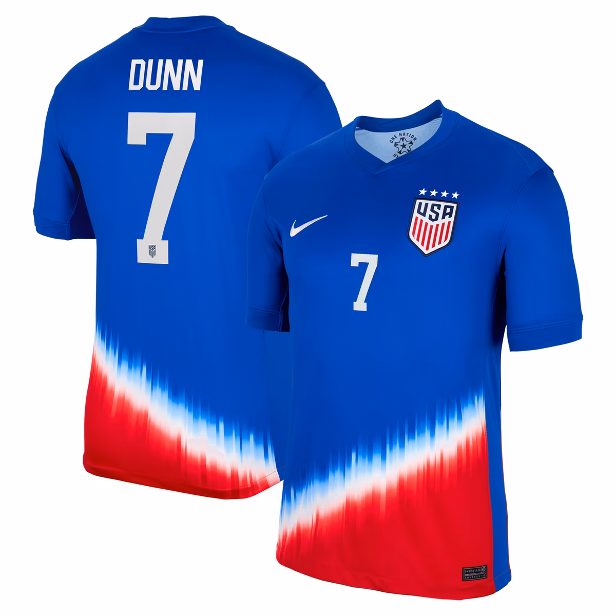 Men's Nike Crystal Dunn Royal USWNT 2024 Away Replica Jersey 6 Men's Nike Crystal Dunn Royal USWNT 2024 Away Replica Jersey