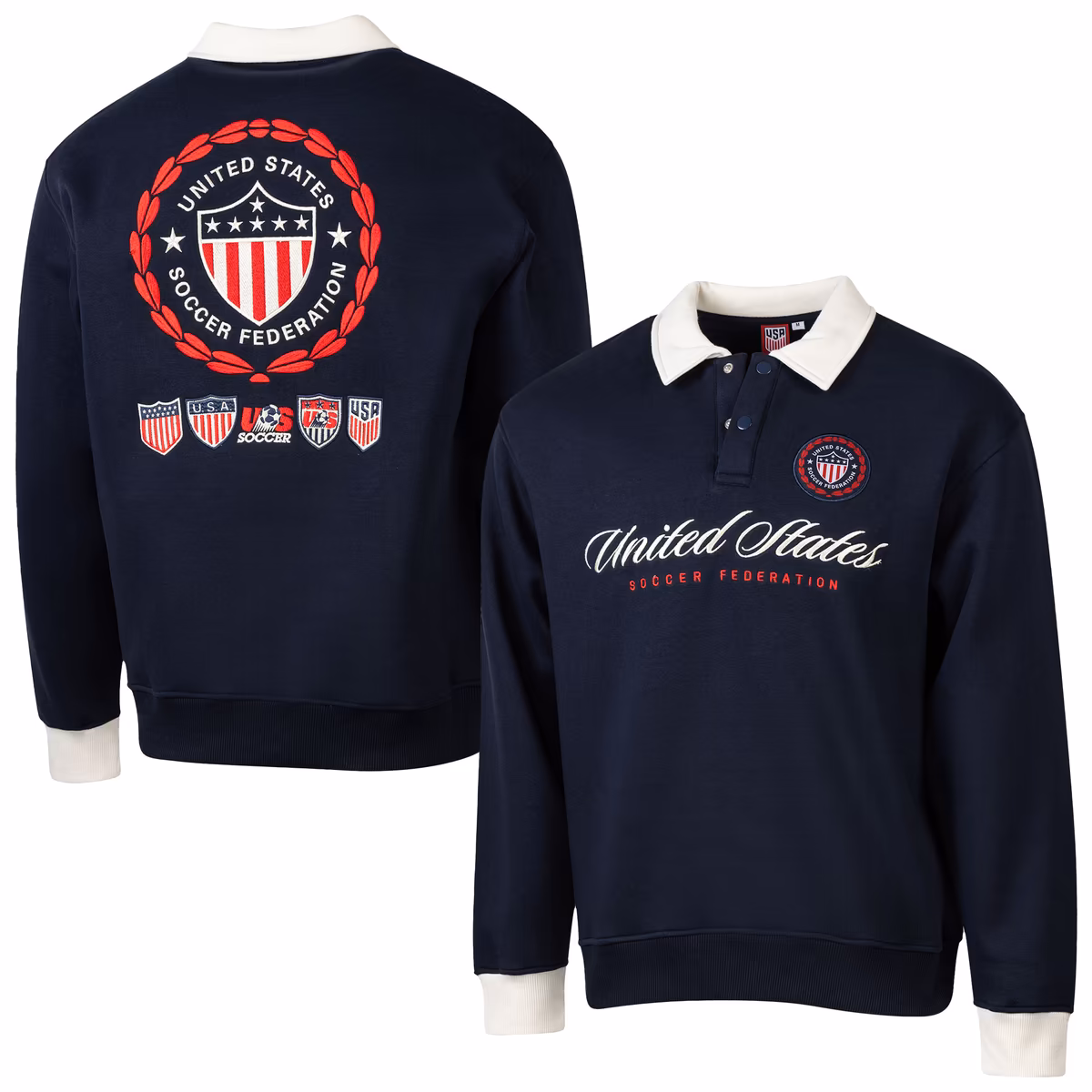 Men's Sport Design Sweden Navy USMNT Classic Rugger Sweatshirt 1 Men's Sport Design Sweden Navy USMNT Classic Rugger Sweatshirt