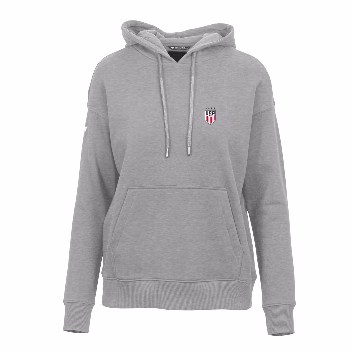 Women's Levelwear Gray USWNT Adorn Pullover Hoodie 8 Women's Levelwear Gray USWNT Adorn Pullover Hoodie