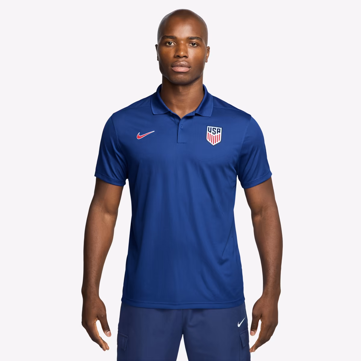 Men's Nike Blue USMNT Victory Performance Polo 1 Men's Nike Blue USMNT Victory Performance Polo