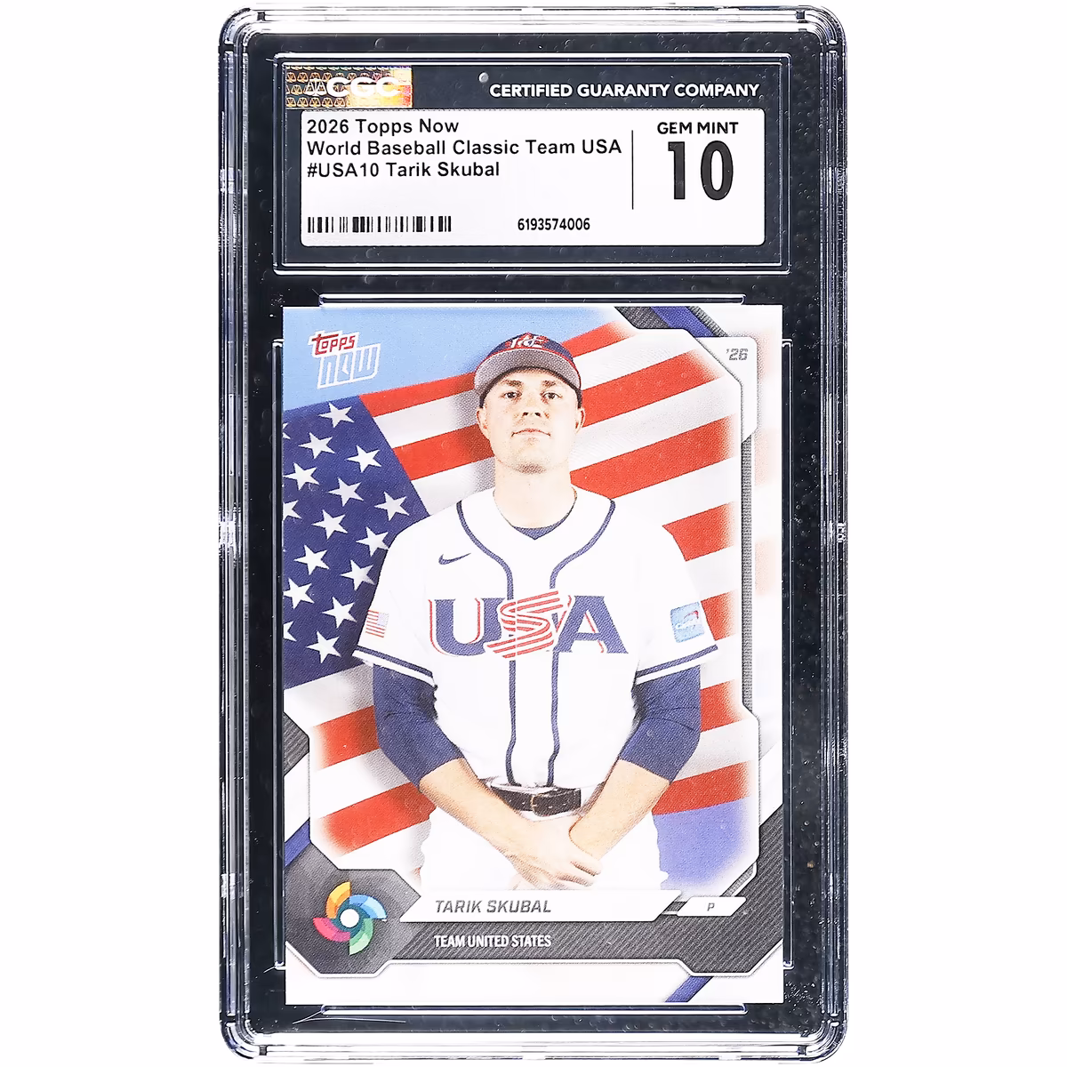 Tarik Skubal USA Baseball 2026 Topps Now #USA10 CGC Authenticated 10 Card