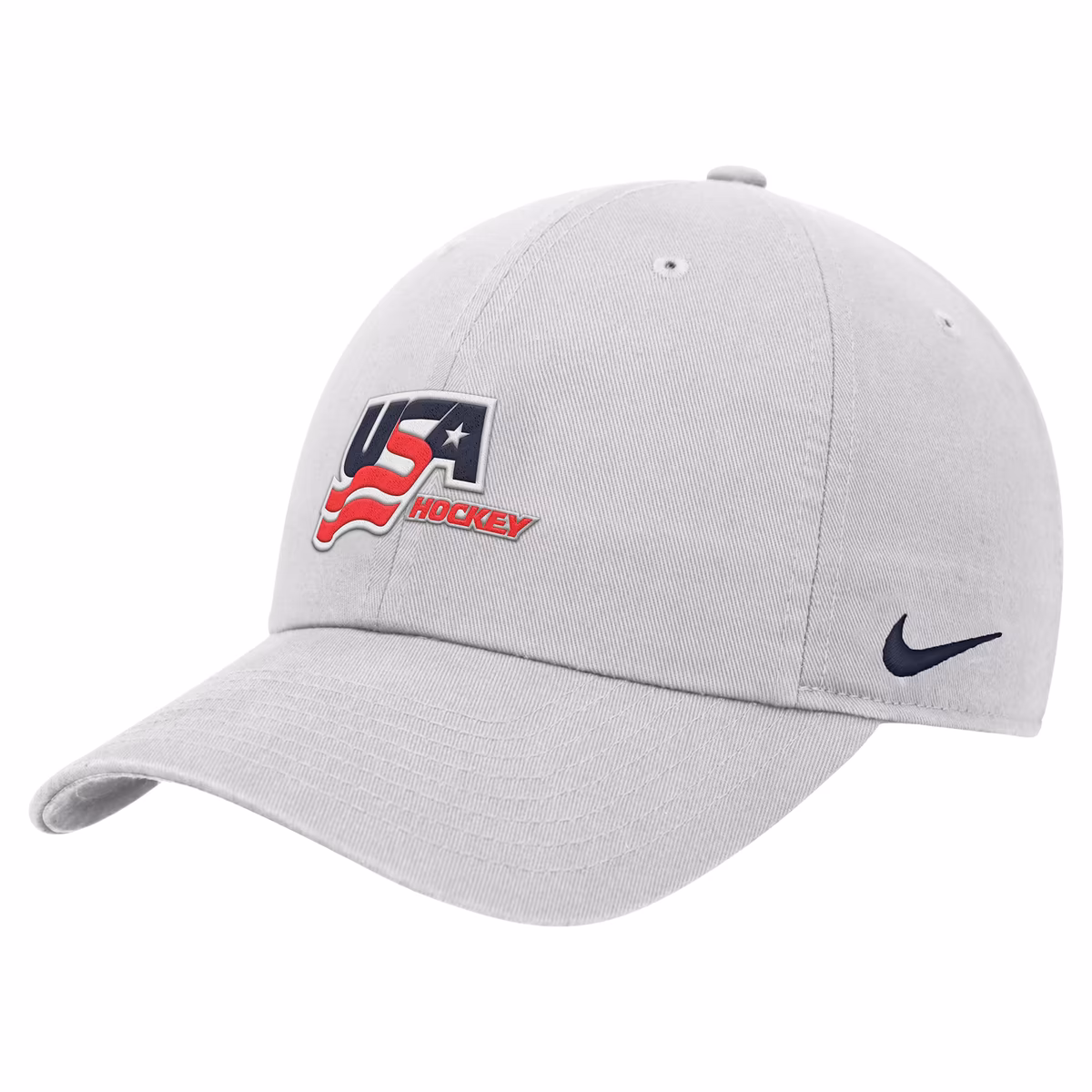 Men's Nike White US Hockey Club Dri-FIT Adjustable Hat
