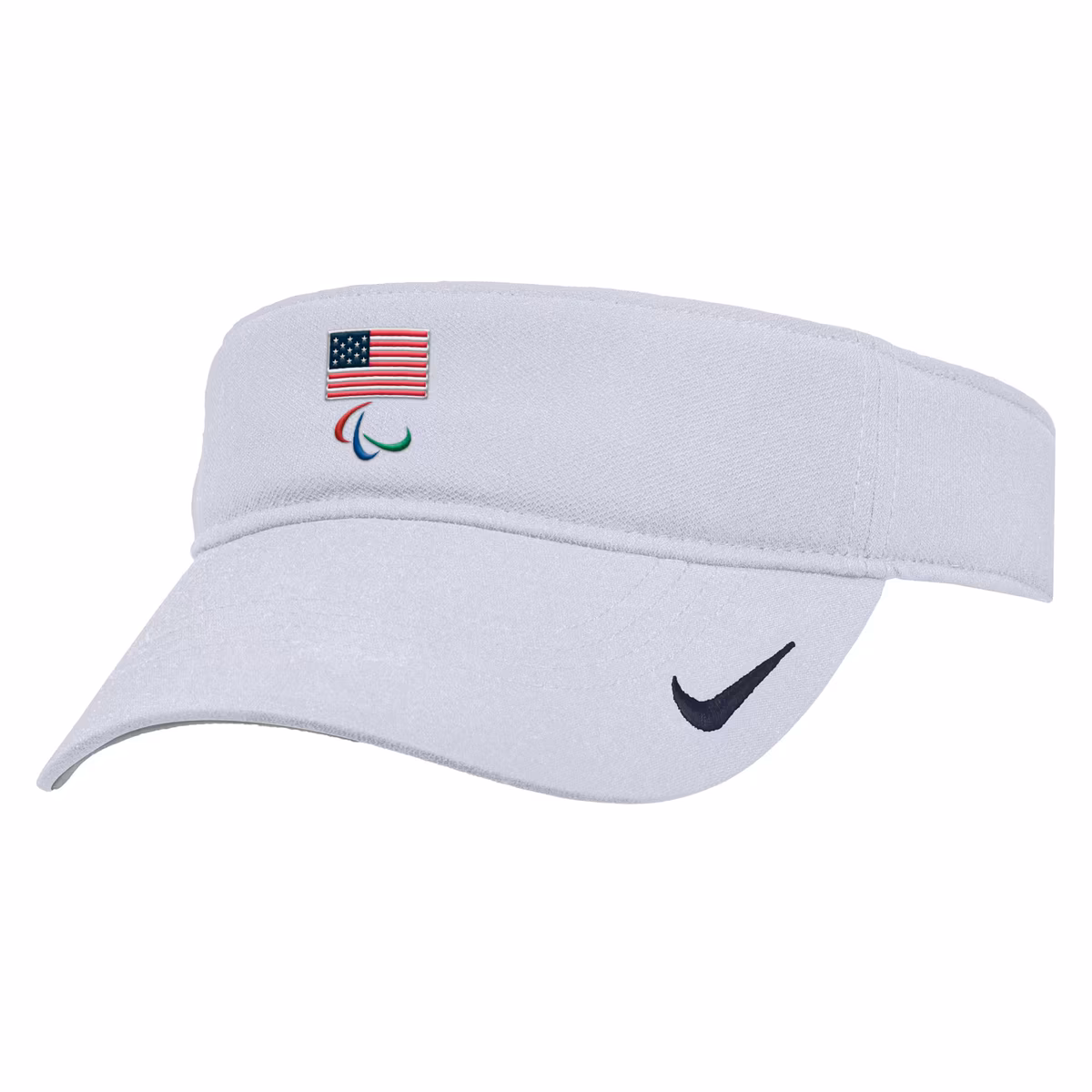 Men's Nike White U.S. Paralympics Ace Performance Adjustable Visor 1 Men's Nike White U.S. Paralympics Ace Performance Adjustable Visor