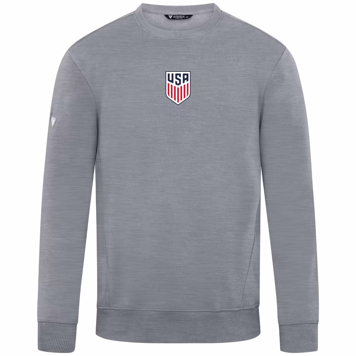 Men's Levelwear Gray USMNT Zane Chenille Sweatshirt 2 Men's Levelwear Gray USMNT Zane Chenille Sweatshirt