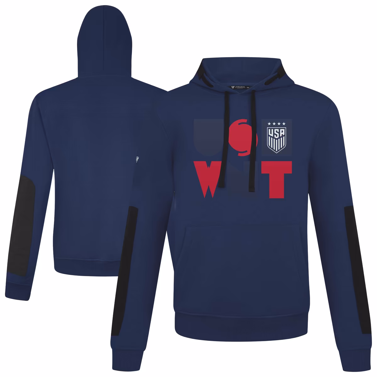 Men's Levelwear  Navy USWNT Bombay Pullover Hoodie