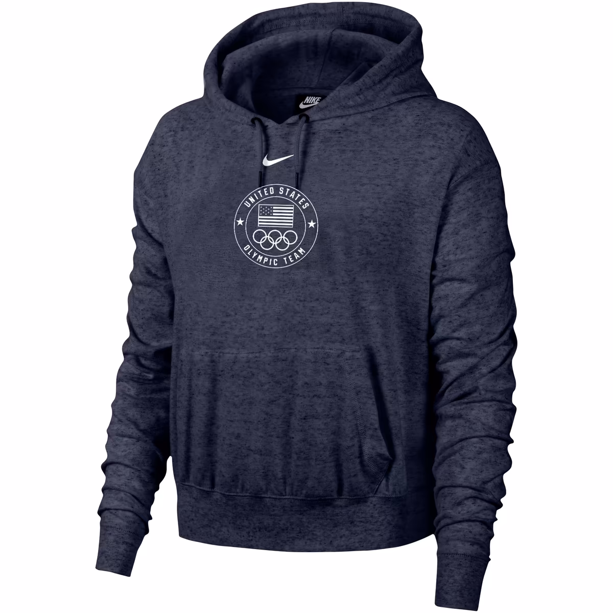 Women's Nike Navy Team USA Paris 2024 Olympics Gym Vintage Pullover Hoodie
