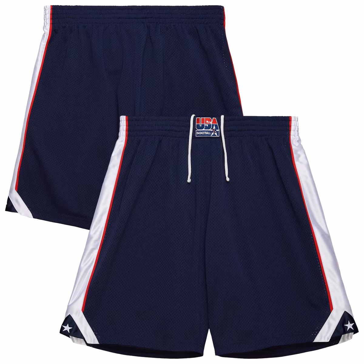 Men's Mitchell & Ness Navy USA Basketball Hardwood Classics 2000 Olympics Swingman Shorts 14 Men's Mitchell & Ness Navy USA Basketball Hardwood Classics 2000 Olympics Swingman Shorts
