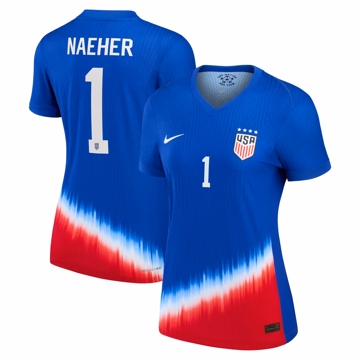 Women's Nike Alyssa Naeher Royal USWNT 2024 Away Authentic Jersey 12 Women's Nike Alyssa Naeher Royal USWNT 2024 Away Authentic Jersey