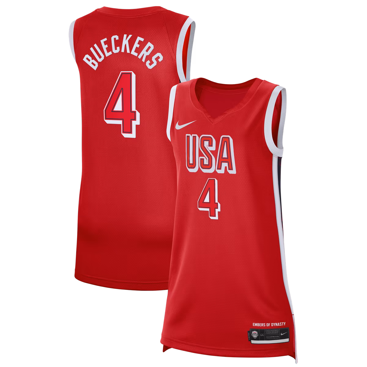 Unisex Nike Paige Bueckers Red USA Basketball 2026 FIBA Women's World Cup Jersey 12 Unisex Nike Paige Bueckers Red USA Basketball 2026 FIBA Women's World Cup Jersey