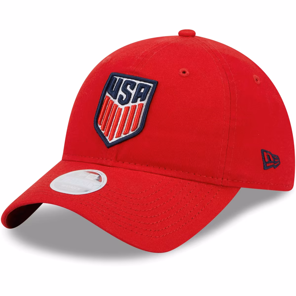 Women's New Era Red USMNT Core Classic 2.0 Adjustable Hat