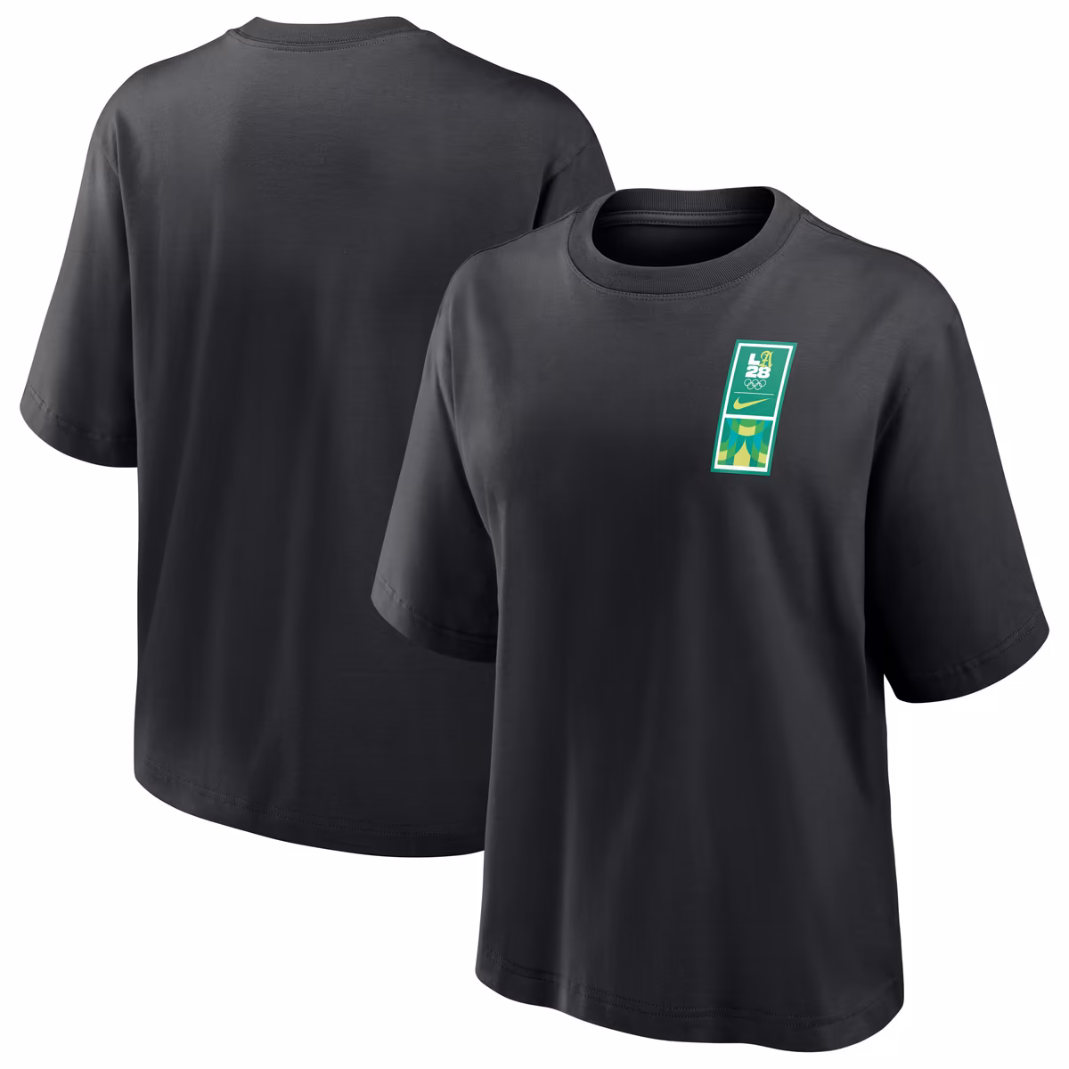 Women's Nike Black LA28 Superbloom Boxy T-Shirt 1 Women's Nike Black LA28 Superbloom Boxy T-Shirt