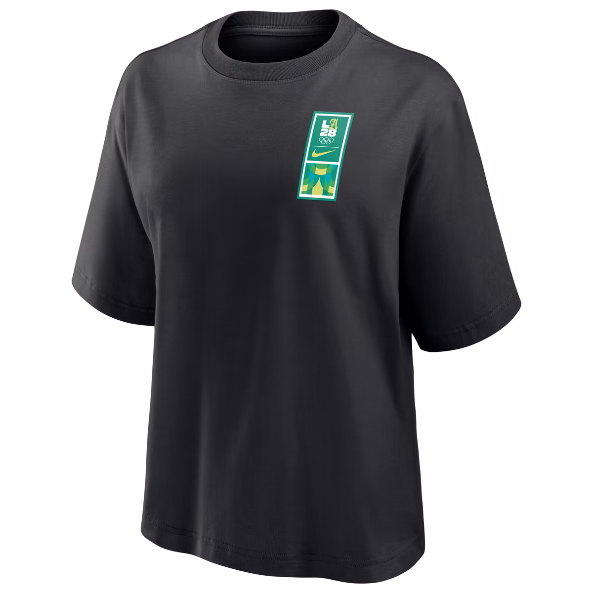 Women's Nike Black LA28 Superbloom Boxy T-Shirt 2 Women's Nike Black LA28 Superbloom Boxy T-Shirt