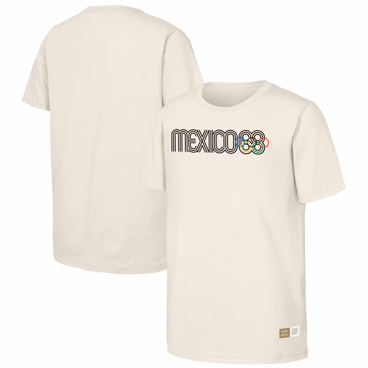 Men's Natural 1968 Mexico Games Olympic Heritage T-Shirt 6 Men's Natural 1968 Mexico Games Olympic Heritage T-Shirt