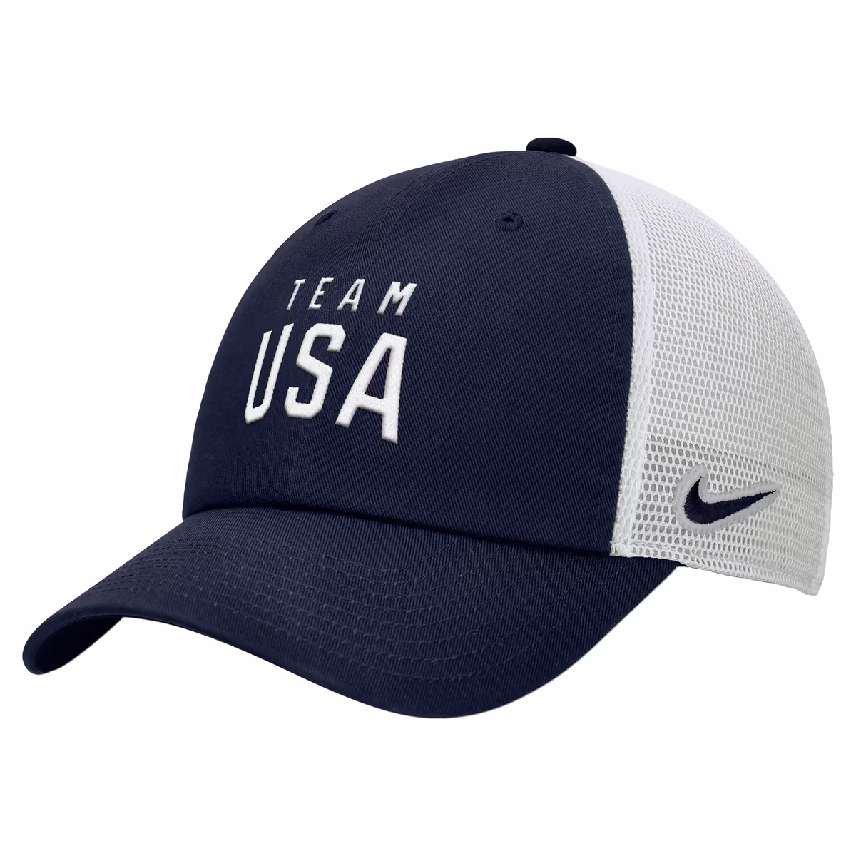 Men's Nike Navy Team USA Club Trucker Adjustable Hat