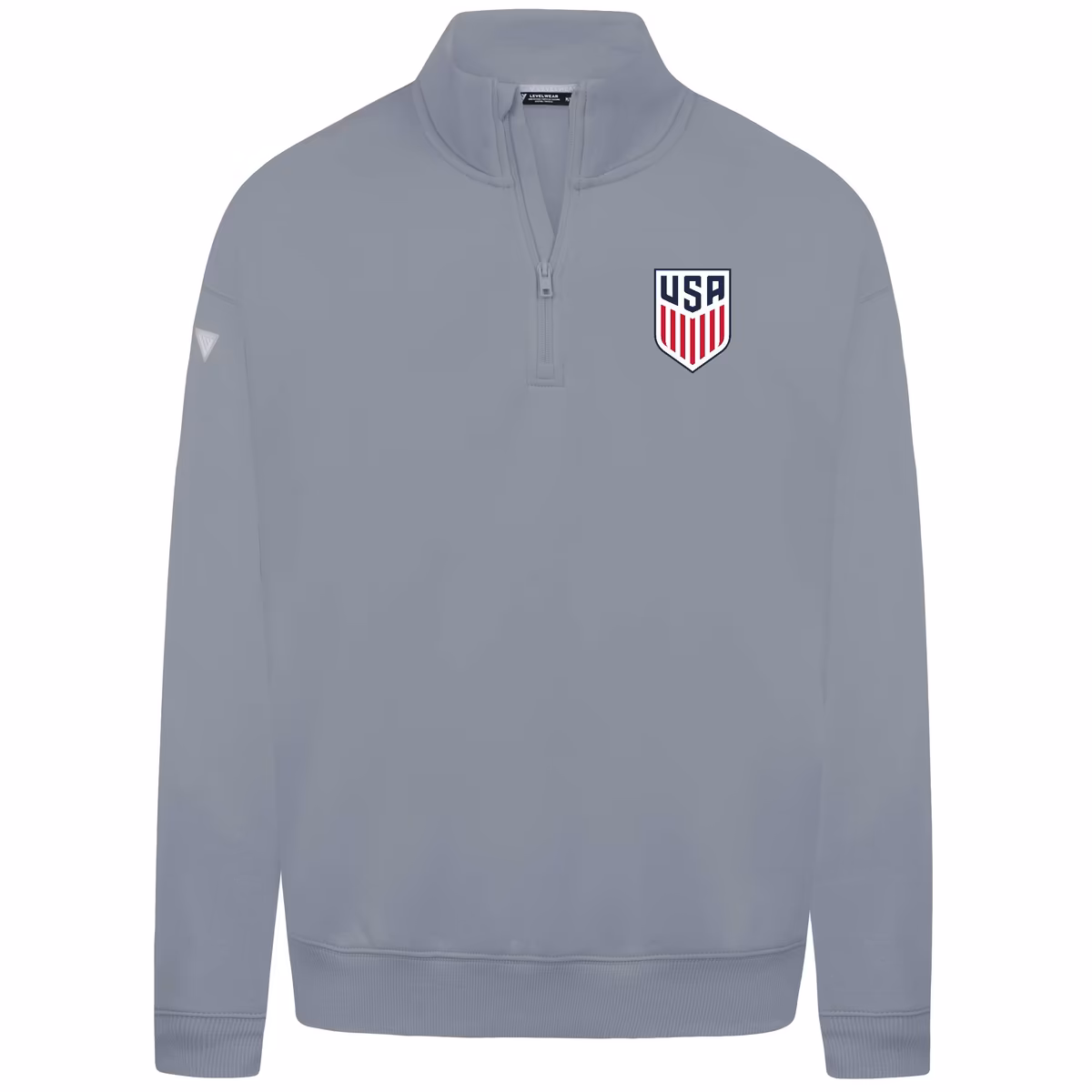Men's Levelwear Gray USMNT Murray Quarter-Zip Sweatshirt
