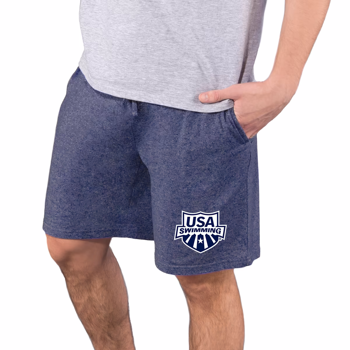 Men's Concepts Sport  Navy USA Swimming Quest Knit Jam Shorts