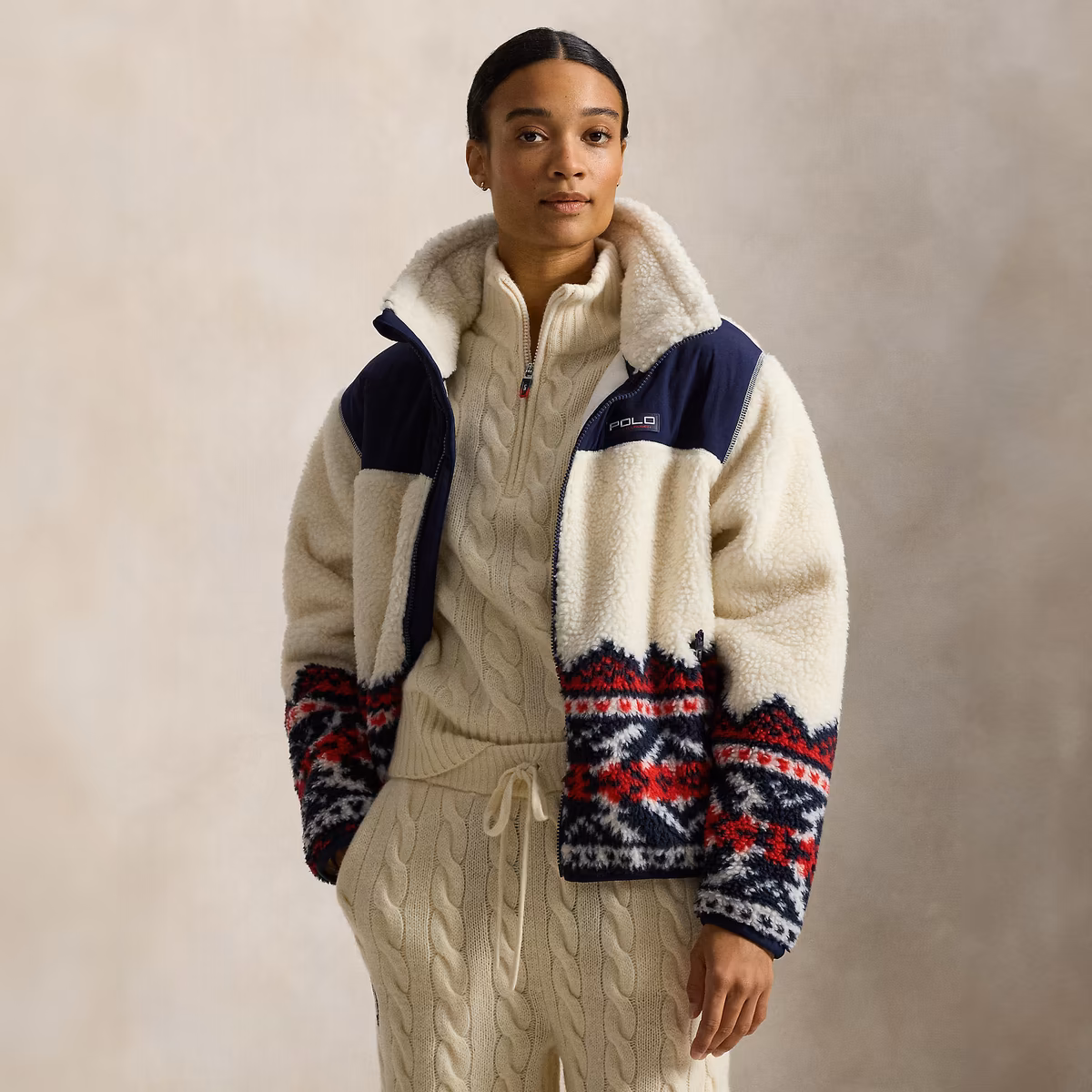 Women's Polo Ralph Lauren Team USA Full-Zip High-Pile Fleece Jacket 1 Women's Polo Ralph Lauren Team USA Full-Zip High-Pile Fleece Jacket