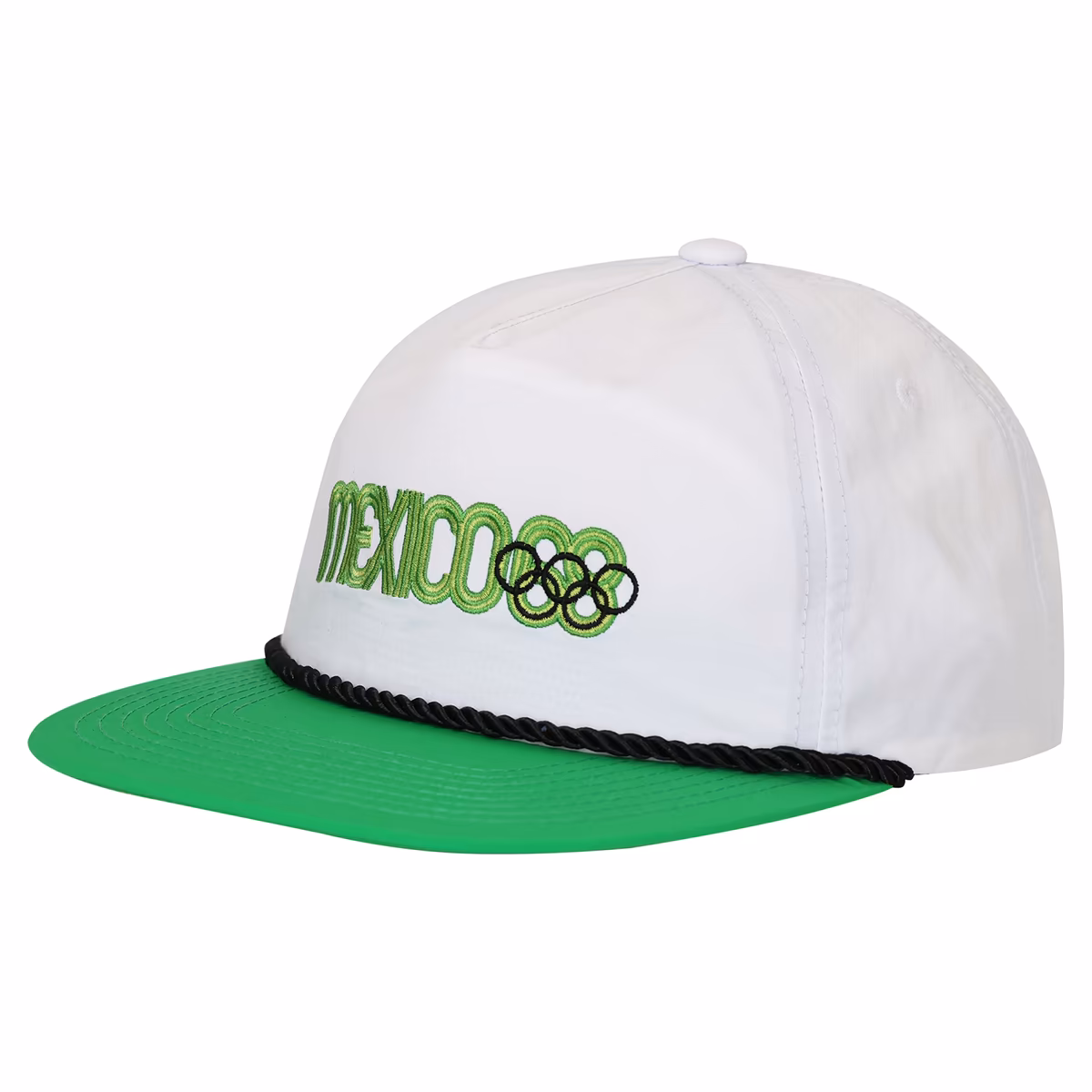 Men's Outerstuff White/Green Mexico 1968 Summer Olympics Heritage Rope Golfer Adjustable Hat 6 Men's Outerstuff White/Green Mexico 1968 Summer Olympics Heritage Rope Golfer Adjustable Hat