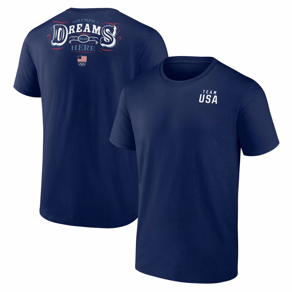 Men's Fanatics Navy Team USA Dreams Are Made Here T-Shirt 7 Men's Fanatics Navy Team USA Dreams Are Made Here T-Shirt