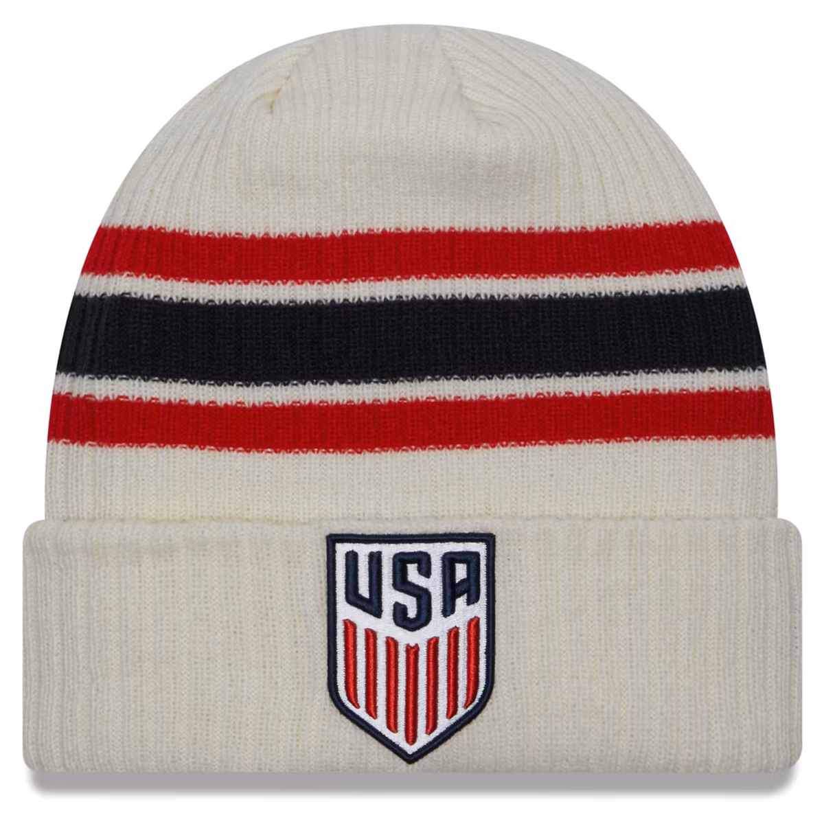Youth Cream USMNT Vintage Cuffed Knit Hat