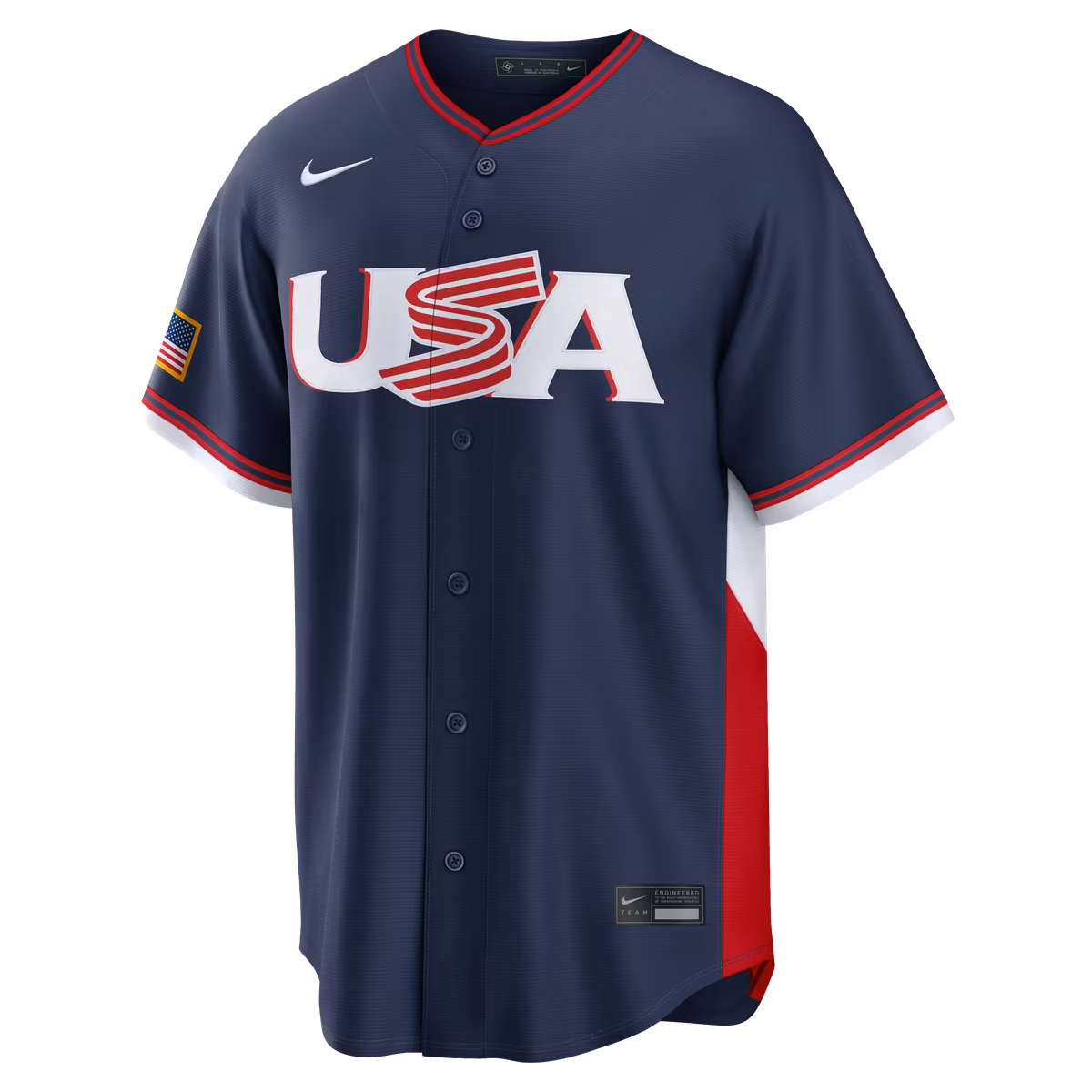 Men's Nike Pete Crow-Armstrong Navy USA Baseball 2026 World Baseball Classic Road Stadium Jersey 2 Men's Nike Pete Crow-Armstrong Navy USA Baseball 2026 World Baseball Classic Road Stadium Jersey