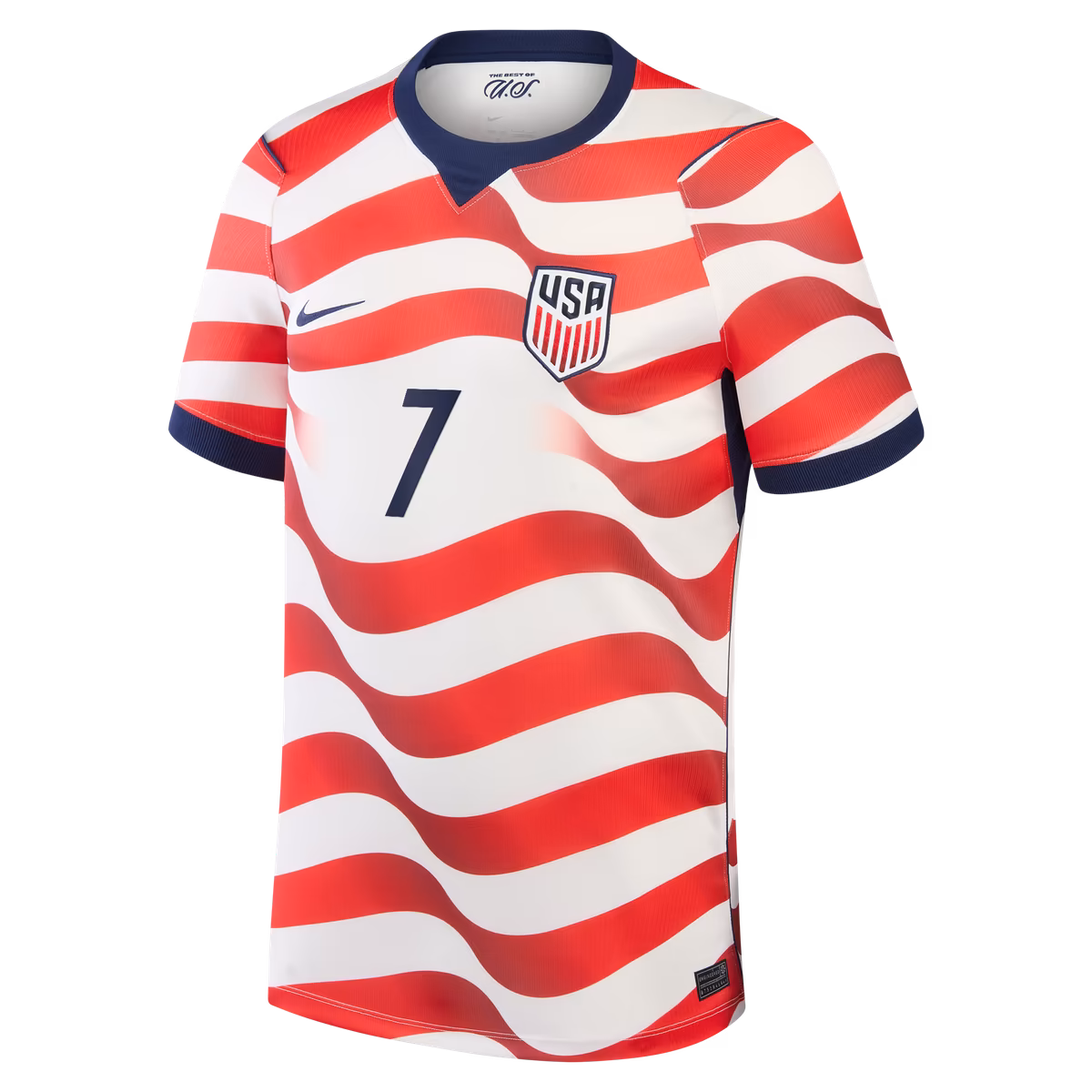 Men's Nike Giovanni Reyna White USMNT 2026 Home Stadium Replica Jersey 2 Men's Nike Giovanni Reyna White USMNT 2026 Home Stadium Replica Jersey