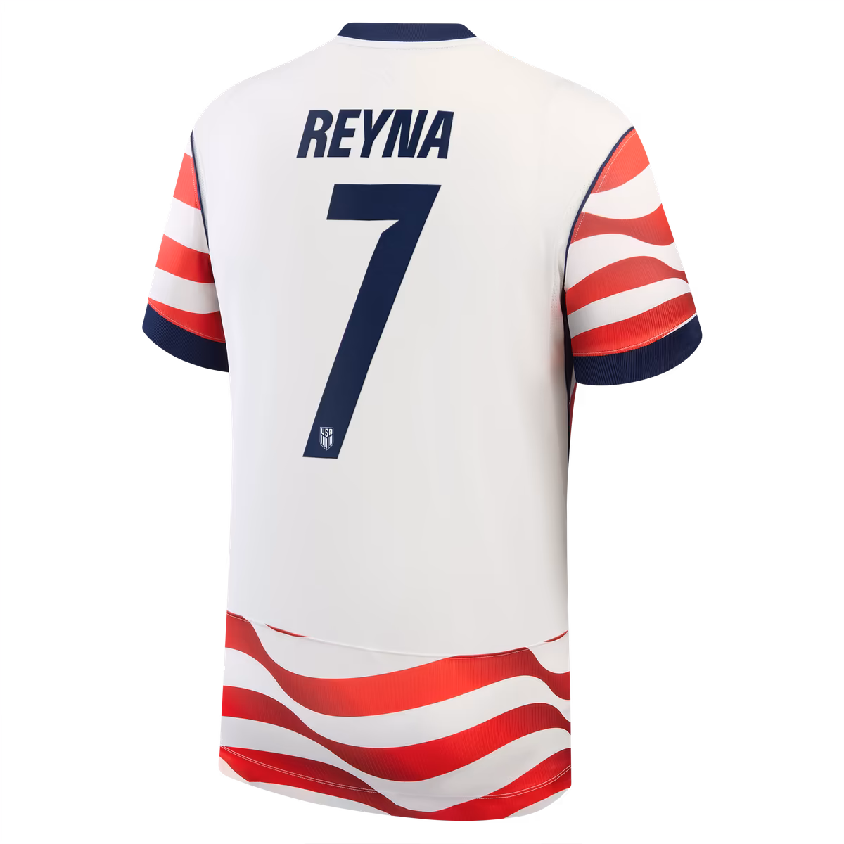 Men's Nike Giovanni Reyna White USMNT 2026 Home Stadium Replica Jersey 3 Men's Nike Giovanni Reyna White USMNT 2026 Home Stadium Replica Jersey