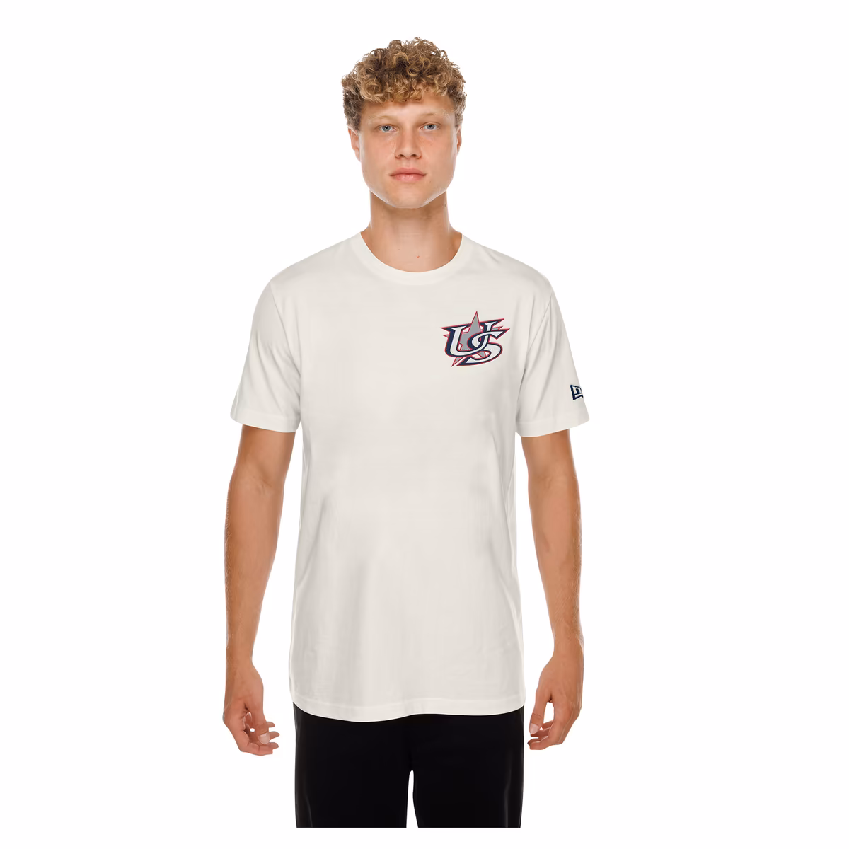 Men's New Era Cream USA Baseball 2026 World Baseball Classic Hot Dog T-Shirt 1 Men's New Era Cream USA Baseball 2026 World Baseball Classic Hot Dog T-Shirt