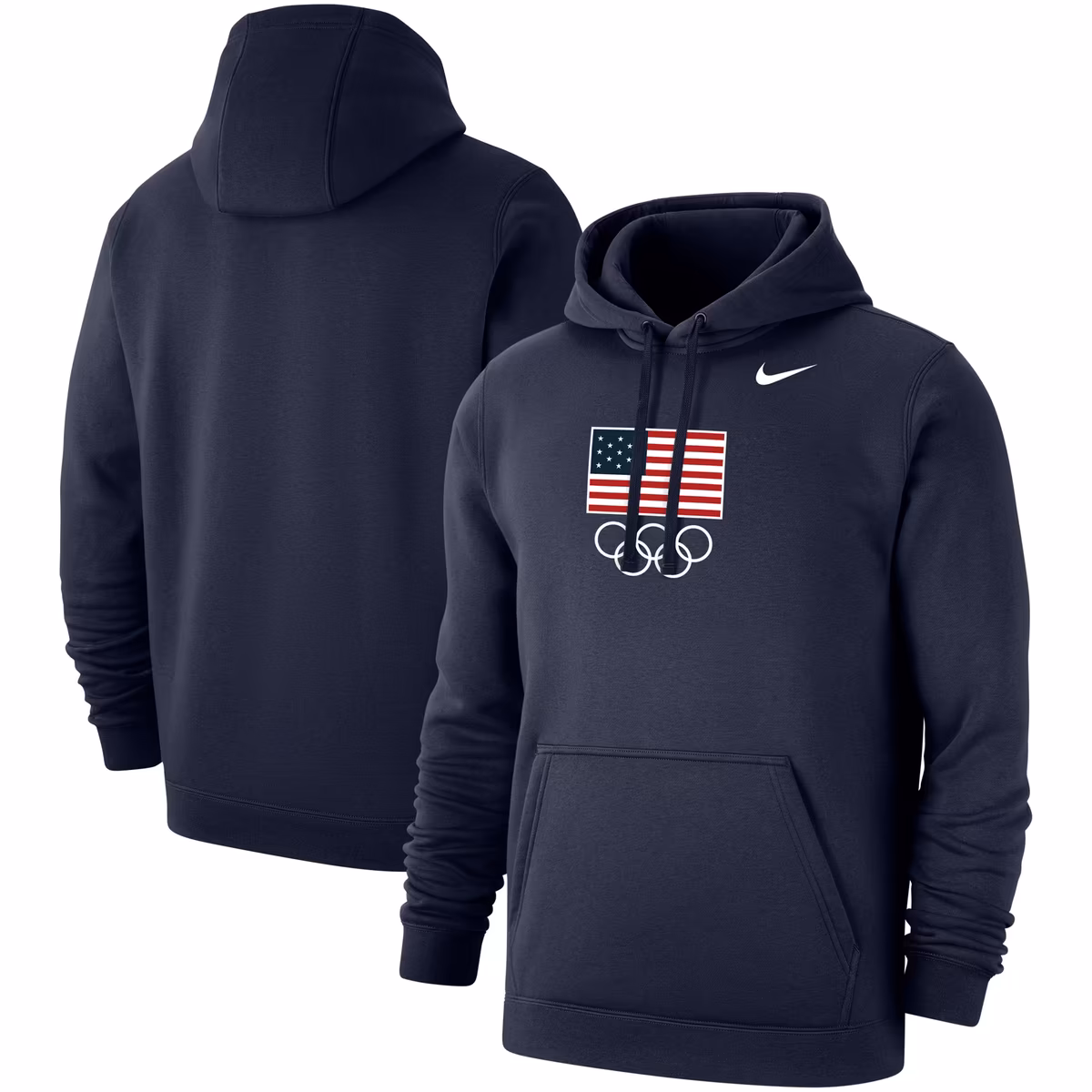 Men's Nike Navy Team USA Fleece Pullover Hoodie 7 Men's Nike Navy Team USA Fleece Pullover Hoodie