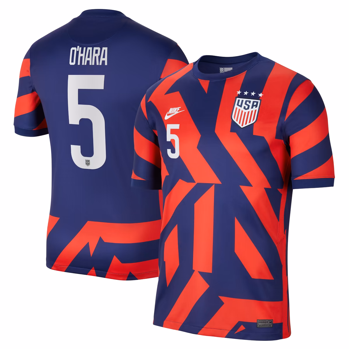 Men's Nike Blue Kelley O'Hara USWNT 2021/22 Away Breathe Stadium Replica Player Jersey