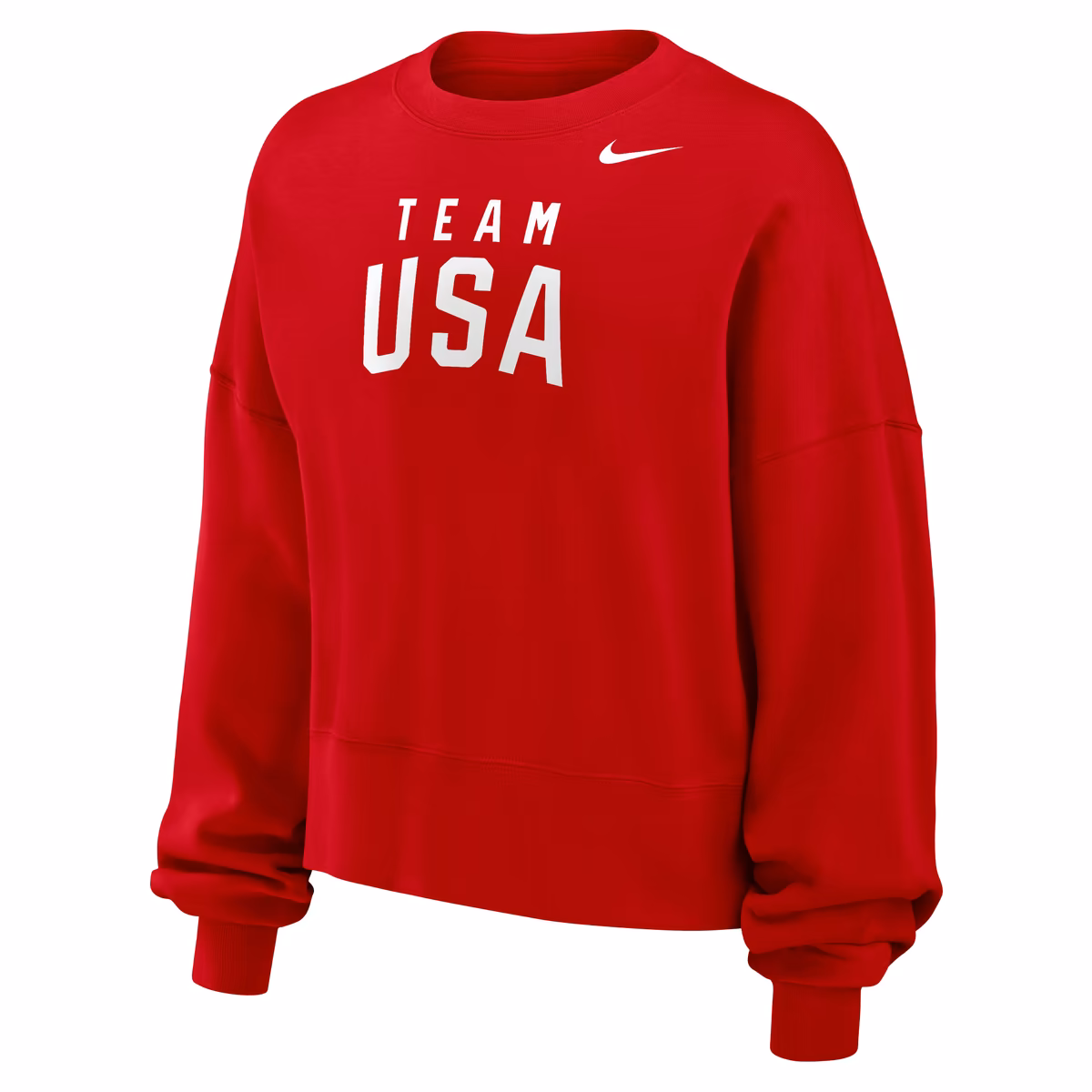 Women's Nike Red Team USA Oversized Phoenix Fleece Sweatshirt 2 Women's Nike Red Team USA Oversized Phoenix Fleece Sweatshirt